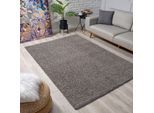 Hochflor-Teppich SANAT "LOCA" Gr. 3, grau, B:120cm H:30mm L:170cm, Kunstfaser, Teppiche, Wohnzimmer, Langflor, Shaggy, Schlafzimmer