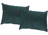Dekokissen WIRTH "Sepino" Gr. 1, blau (blau, gemustert), B:40cm L:40cm, Baumwolle, Polyester, Dekokissen_Sitzkissen_Kissenhüllen, Kissenhülle ohne Füllung, 2 Stück