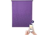 sunlines Elektrisches Rollo »Akkurollo Curves appgesteuert, blickdicht, Sunlines, weißer Fallstab«, blickdicht, appgesteuert via Bluetooth