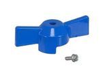 Flügelgriff blau für Kugelhahn - Größe 3