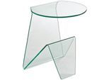 Beistelltisch PAROLI, transparent (transparent, transparent, transparent), B:45cm H:41cm T:41cm, Tische, Beistelltisch, Sicherheitsglas ESG