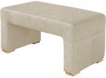 Hockerbank EXXPO - SOFA FASHION, beige (sand), B:104cm H:51cm T:55cm, Hocker, Essbank, Bodenfreie Optik