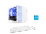 CSL PC "Cube V24144", weiß, Microsoft Windows 11 Home (64 Bit), 16 GB RAM 500 GB SSD, Desktop-PCs, PC