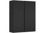 Novel Schwebetürenschrank , Schwarz , Holzwerkstoff , 7 Fächer , 201x223x68 cm , Typenauswahl, umfangreiches Zubehör erhältlich, in verschiedenen Größen erhältlich, in verschiedenen Holzdekoren erhältlich , Schlafzimmer, Komplette Schlafzimmer und Serien, Schlafzimmerserien