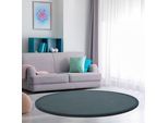 Paco Home Teppich »Tatami 475« rund 24 mm Höhe Kurzflor, Uni Farben, mit Memory Foam, waschbar