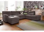 COTTA Polstergarnitur »Royale U-Form«, (Set), Set bestehend aus: Wohnlandschaft & Hocker