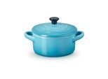 Auflaufform LE CREUSET "Mini Cocette", blau (jeansblau), Steinzeug, Auflaufformen, Auflaufform