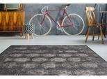 Teppich ARTE ESPINA "Baroque 700" Gr. 2, grau (anthrazit), B:80cm H:5mm L:150cm, Kunstfaser, Teppiche, Teppich, Wohnzimmer