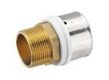 Pressfitting-Übergang 50 x 4,0 mm - 1 1/4 Zoll Außengewinde für MV-Rohr