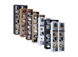 VCM Holz CD DVD Stand Regal CD Regal mit Platz für 204 CDs oder 72 DVDs oder 40-Videos Maße: H. 92 x B. 42 x T. 20 cm Elegantes CD/DVD Regal Blu ray Regal - Milano