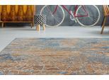 Teppich ARTE ESPINA "Blaze 600", blau (blau, beige), B:155cm H:8mm L:230cm, Polyester, Teppiche, Teppich, spannendes Design,stilvolle Farbgebung,pflegeleicht & widerstandsfähig