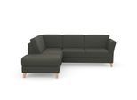 Ecksofa SIT & MORE "Visby L-Form", grau (anthrazit), B:248cm H:87cm T:213cm, Sofas, Ecksofa, Wahlweise mit Bettfunktion und Stauraum, frei im Raum stellbar