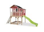 Exit Toys Spielturm , Rot , Holz , Zeder , 190x269x444 cm , EN 71, CE, FSC 100% , Freizeit & Co, Gartenspielzeug, Spieltürme