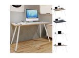 VCM Schreibtisch Computertisch Bürotisch Skandanivischer Retro Look Salia 138x80 cm