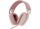 Logitech Zone Vibe Kopfhörer Noise cancelling gaming mit Mikrofon - Rosa