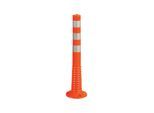Sperrpfosten Polyurethan orange/weiß D.80mm z.Aufschr.m.Befestigungsmat.H.1000mm ; Industrial Quality Supplies (12211 FP)