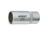 HAZET Abgassonden Einsatz 4680-9, 1/2 Zoll (12,5 mm) Doppel-Vierkant, Außen Sechskant Profil, SW 19 mm)