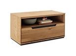 Linea Natura Garderobenbank , Wildeiche , Metall , Wildeiche , furniert, massiv , 1 Schubladen , 79x41x41 cm , FSC Mix , Garderobe, Garderobenbänke