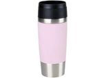 Emsa Thermobecher , Metall, Kunststoff , 0,36 l , lebensmittelecht, 100% dicht, abnehmbarer Deckel, rostfrei, transportabel, Ausgießen per Knopfdruck, geschmacks- und geruchsneutral , Geschirr, Kannen & Karaffen, Coffee-to-go-Becher