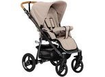 Naturkind Kinderwagen , Sandfarben , Textil , 64x110x100 cm , EN 1888 , Feststellbremse, Federung, kugelgelagerte Räder, Verdeckung abnehmbar, 5-Punkte-Gurt, für Babyschale geeignet, Transportsicherung, Sitz umsetzbar, Reflektorstreifen, abnehmbarer Schutzbügel , Baby On Tour, Kinderwagen, Kombikinderwagen
