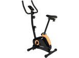 Heimtrainer CHRISTOPEIT SPORT "HT 2.1", schwarz (schwarz, holzlook), Fahrradtrainer, ohne Unterlegmatte, Schwungmasse ca. 5 kg, 8 Widerstandsstufen, B:47cm H:122cm L:89cm
