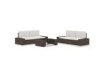 vidaXL 5-tlg. Garten-Lounge-Set Poly Rattan Braun