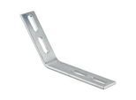 Winkel 45° verzinkt - 80 x 25 x 4 mm - mit 4 Langlöchern 8 x 25 mm - für Profil 27/18 und 28/30