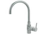 Spültischmischer inox Duna Schwenkauslauf, Ausladung 215 mm, Edelstahl matt - 93 210 06