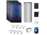 Buderus Solaranlage Logaplus S77 - 5 Kollektoren (11,85m2) SKN4.0-s mit Pufferspeicher PNR750 silber und Frischwasserstation - 7739612997