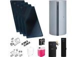 Viessmann Solaranlage mit 4 Stk. Vitosol 200-FM SV2F, Regelung, Pufferspeicher Vitocell 140-E 750l silber und Frischwassermodul - SK05795