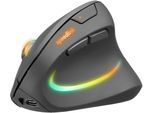 Speedlink ergonomische Maus »PIAVO PRO RGB Rechargeable Vertical Ergonomic, Wireless«, wiederaufladbar, leise Tasten