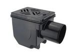 KESSEL Kellerablauf Drehfix - DN100 - mit Rückstaudoppelverschluss - Rost 150 x 190 mm - 27301