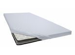 Spannbettlaken PRIMERA "Elasthan-Feinjersey Topper", grau (hellgrau), 1 Stk., Jersey-Elasthan, 100x200 100x210 110x200 110x210 120x200 120x210 90x200 90x210 90x220 10cm, Jersey-Elasthan, Obermaterial: 95% Baumwolle, 5% Elasthan, Bettlaken, Spannbettlaken, Aus 95% gekämmter Baumwolle und 5% Elastan