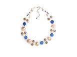 Kette mit Anhänger "Elise", Damen, Gr. onesize, Glas, blau, COLLEZIONE ALESSANDRO, Basic, Halsketten, mit geschliffenen Glasperlen
