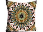 Dekokissen QUEENCE "»Mandala«", bunt (bunt, bedruckt), B:40cm L:40cm, Polyester, Dekokissen_Sitzkissen_Kissenhüllen, Kissenhülle ohne Füllung, 1 Stück