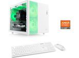 CSL PC "Cube V24225", weiß, Microsoft Windows 11 Home (64 Bit), 32 GB RAM 1.000 GB SSD, Desktop-PCs, PC