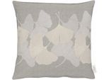 Dekokissen APELT "2900" Gr. 1, beige (leinen, gemustert), B:46cm L:46cm, Kunstfaser, Dekokissen_Sitzkissen_Kissenhüllen, Kissenhülle ohne Füllung, 1 Stück