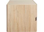 Schrankaufsatz PRIESS "Schrankoberteil, Aufsatzschrank Madrid", braun (struktureichefarben hell), B:48cm H:43cm T:54cm, Holzwerkstoff, Möbelaufsätze, Kleiderschrank-Zubehör Schrankaufsatz Schranksystem, Schafft zusätzlichen Stauraum bei Schrankserie Madrid
