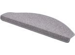 Stufenmatte ANDIAMO "Bob, Made in Poland", grau, B:65cm H:4,5mm L:28cm, Kunstfaser, Teppiche, melierte Schlinge, selbstklebend, Set mit 2 Stück oder 15 Stück