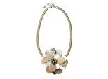Kette mit Anhänger "Flora", Damen, Gr. onesize, Metall, gold, COLLEZIONE ALESSANDRO, Basic, Halsketten, aus Glas