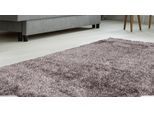 Hochflor-Teppich KAYOOM "Diamond 700", beige (champagner), B:120cm H:45mm L:170cm, Kunstfaser, Teppiche, weiche Microfaser, Langflor, Shaggy, Melange, Wohnzimmer