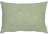Dekokissen APELT "6301" Gr. 1, grün (goldfarben, grün, gemustert), B:35cm H:5cm L:50cm, Polyester, Dekokissen_Sitzkissen_Kissenhüllen