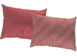Dekokissen ADAM "Argentinian Criolla", rot (dunkelrot, geblümt), B:60cm L:40cm, Baumwolle, Dekokissen_Sitzkissen_Kissenhüllen, mit Palmenmuster, Wendekissenhülle ohne Füllung, 1 Stück