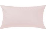 Kissenbezug CURT BAUER "Uni-Mako-Satin", rosa (rosé), B:80cm L:40cm, Mako-Satin, Obermaterial: 100% Baumwolle, Kissenbezüge, Unifarben