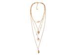 Ketten-Set "Kira", Damen, Gr. one, Metall, gold (golden), COLLEZIONE ALESSANDRO, Basic, Halsketten, goldfarbige Muscheln