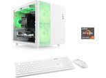 CSL PC "Cube V24204", weiß, Microsoft Windows 11 Home (64 Bit), 16 GB RAM 500 GB SSD, Desktop-PCs, PC