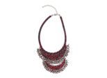 Statementkette "Lucia", Damen, Gr. onesize, Glas, rot, COLLEZIONE ALESSANDRO, Halsketten Statementkette, Kette mit tausend Perlen