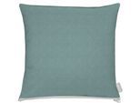 Dekokissen APELT "Ciao", blau (petrol, unifarben), B:46cm L:46cm, Obermaterial: 90% Baumwolle, 10% Polyester, Dekokissen_Sitzkissen_Kissenhüllen