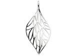 Kettenanhänger JOBO "Anhänger Blatt", silber (silber 925), Schmuckanhänger, Damen, Silber 925 (Sterlingsilber), Kettenanhänger, 925 Silber