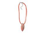 Kette mit Anhänger "Cleo", Damen, Gr. onesize, Metall, orange, COLLEZIONE ALESSANDRO, Basic, Halsketten, mit ovalem Anhänger